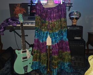 Colorful Tie-Dye Wide Leg Pants